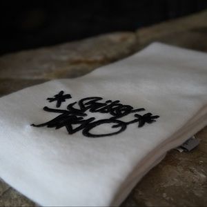 White Stussy Tokyo Scarf